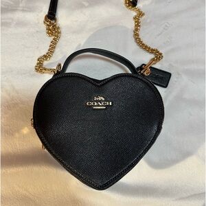 Coach Black Heart Purse